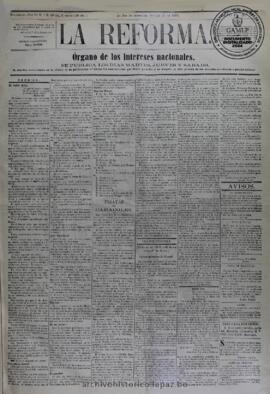 La Reforma, edición del 24 de febrero de 1874