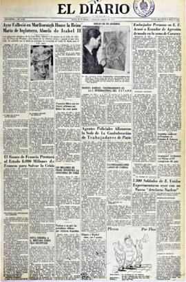 El Diario, edición del 25 de marzo de 1953