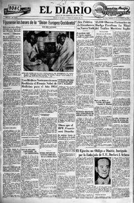 El Diario, edición del 22 de octubre de 1954
