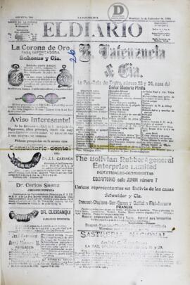 El Diario, edición del 30 de septiembre de 1906
