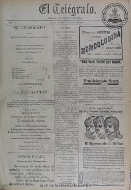 El Telegrafo, edición del 5 de marzo de 1896