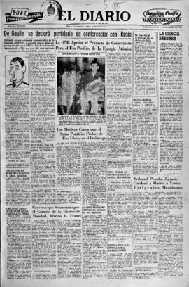 El Diario, edición del 5 de diciembre de 1954
