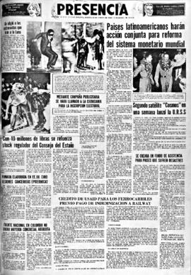 Presencia, edición del 22 de marzo de 1966
