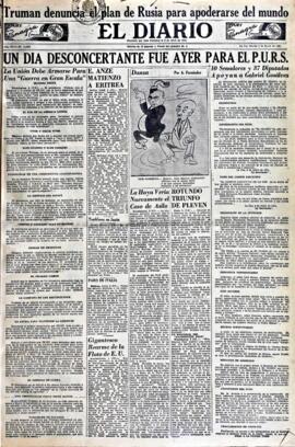 El Diario, edición del 9 de enero de 1951