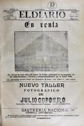 El Diario, edición del 14 de febrero de  1906