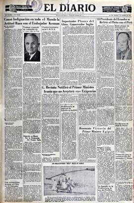 El Diario, edición del 5 de octubre de 1952