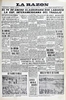 La Razón, edición del 7 de enero de 1936