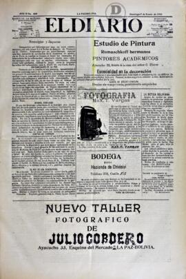 El Diario, edición del 7 de enero de  1906