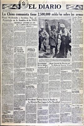 El Diario, edición del 4 de noviembre de 1951