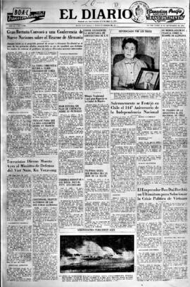 El Diario, edición del 20 de septiembre de 1954
