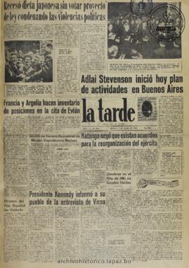 La Tarde, edición del 8 de junio de 1961