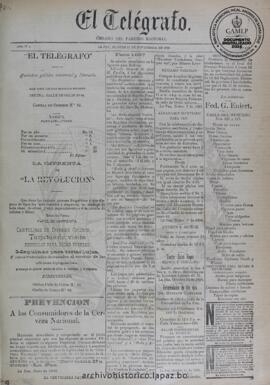 El Telegrafo, edición del 17 de noviembre de 1896