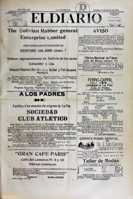 El Diario, edición del 11 de febrero de  1906