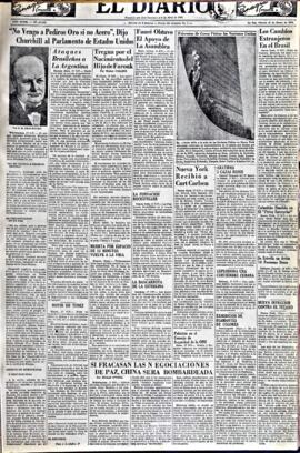El Diario, edición del 18 de enero de 1952