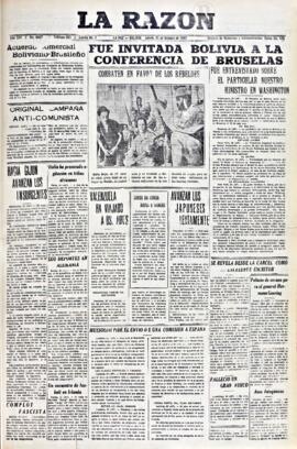La Razón, edición del 21 de octubre de 1937
