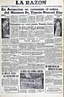La Razón, edición del 4 de octubre de 1936