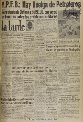 La Tarde, edición del 25 de julio de 1961