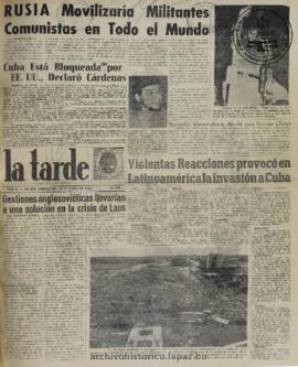 La Tarde, edición del 19 de abril de 1961