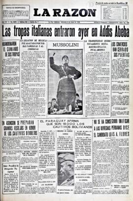 La Razón, edición del 6 de mayo de 1936