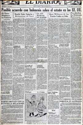 El Diario, edición del 26 de enero de 1952