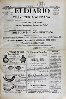 El Diario, edición del 7 de julio de 1906