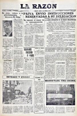 La Razón, edición del 16 de octubre de 1937
