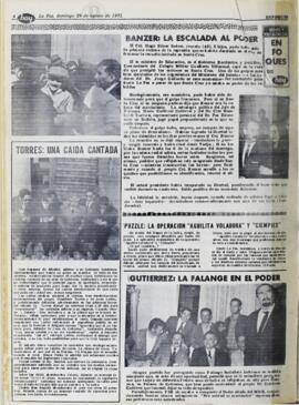 TORRES: UNA CAIDA CANTADA. (1971, 29 de agosto). Hoy [La Paz, Bolivia], p. 4.