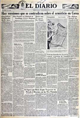 El Diario, edición del 29 de noviembre de 1951