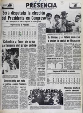 SERÁ DISPUTADA LA ELECCIÓN DEL PRESIDENTE EN CONGRESO. (1979, 03 de julio). Presencia [La Paz, Bolivia], p. 1.