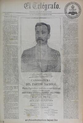 El Telegrafo, edición del 5 de diciembre de 1895