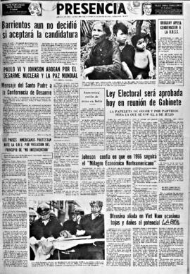 Presencia, edición del 28 de enero de 1966
