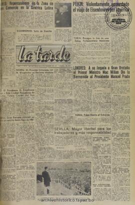 La Tarde, edición del 24 de febrero de 1960