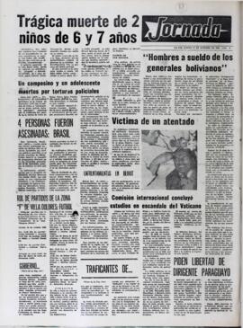 "HOMBRES A SUELDO DE LOS GENERALES BOLIVIANOS". (1982, 14 de octubre). Jornada [La Paz, Bolivia], p. 8.