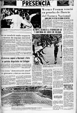 Presencia, edición del 26 de septiembre de 1966