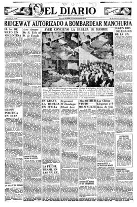 El Diario, edición del 28 de abril de 1951