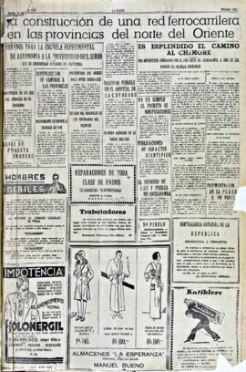 La Razón, edición del 1 de julio de 1937