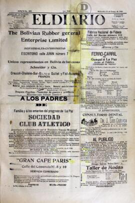 El Diario, edición del 31 de enero de  1906