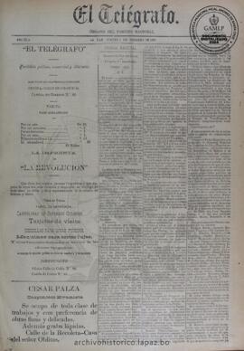 El Telegrafo, edición del 6 de febrero de 1896