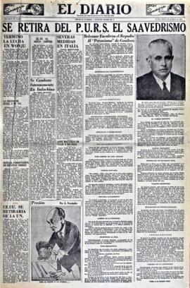 El Diario, edición del 16 de enero de 1951