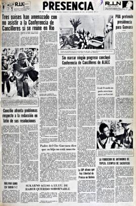 Presencia, edición del 7 de noviembre de 1965