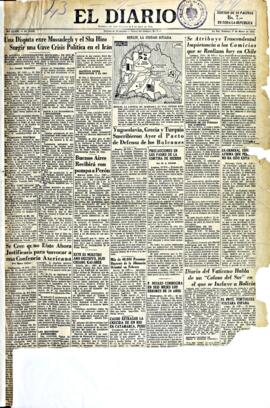 El Diario, edición del 1 de marzo de 1953