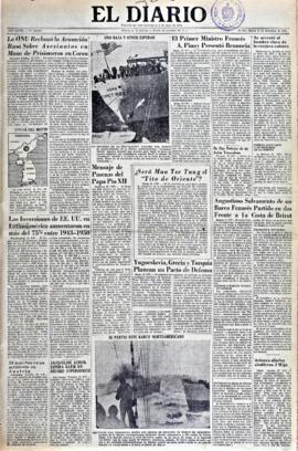 El Diario, edición del 23 de diciembre de 1952