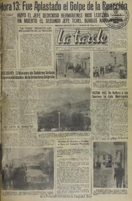 La Tarde, edición del 19 de marzo de 1960