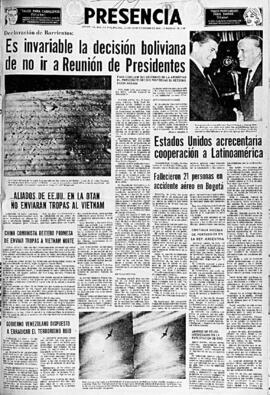 Presencia, edición del 19 de diciembre de 1966