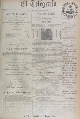 El Telegrafo, edición del 27 de julio de 1893
