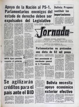 MRTK FIJARÁ POSICIÓN RESPECTO AL GOBIERNO. (1982, 19 de octubre). Jornada [La Paz, Bolivia], p. 1.