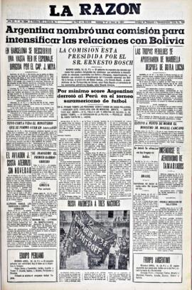 La Razón, edición del 17 de enero de 1937
