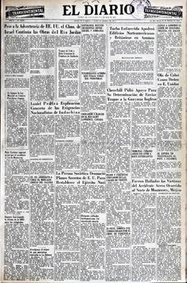 El Diario, edición del 22 de octubre de 1953