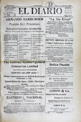 El Diario, edición del 18 de diciembre de 1906