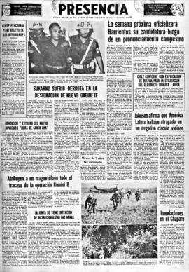 Presencia, edición del 19 de marzo de 1966